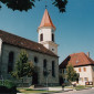 Kirche und Pfarrhaus Schopfloch